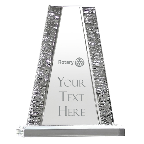 Custom Iced Edge Acrylic Award,  8.5