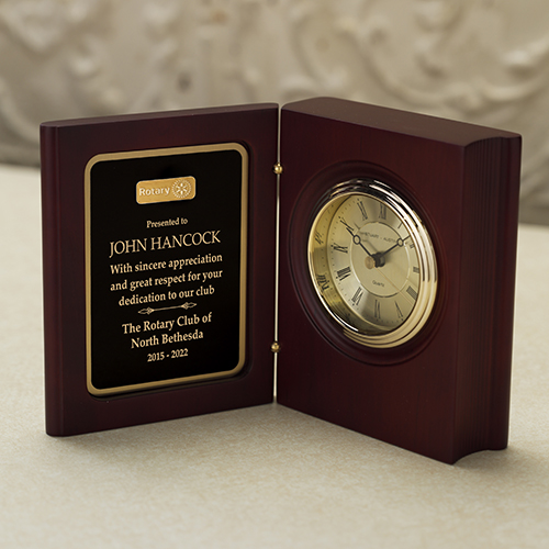 Rotary Book Clock Recognition Award