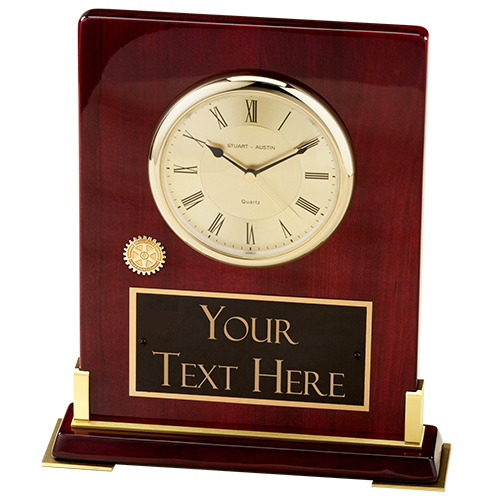 Rotary Custom Desktop Clock Award