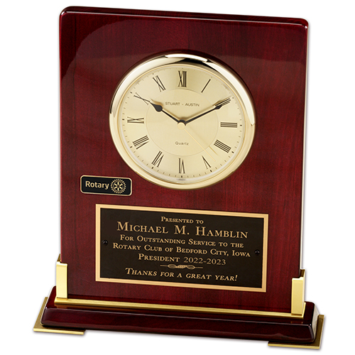 Rotary Desktop Clock Award