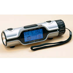 Rotary World Time Travel Alarm & Flashlight