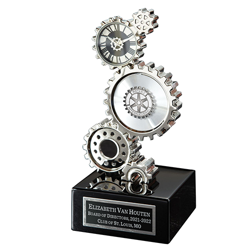 Rotary Analog Gears Clock w/Rotary Emblem