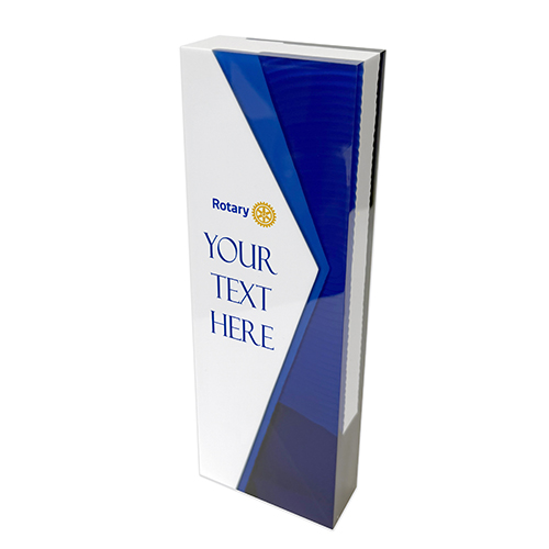 Custom Poly Resin Arrow Blue AWARD