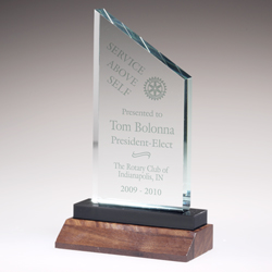 Rotary Pikes Peak Jade Acrylic Award