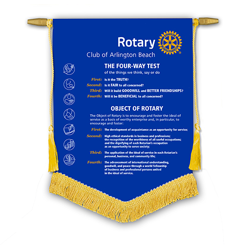 Rotary Four-Way Test/Obj. of Rotary Banner - 7