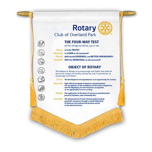 Rotary Four-Way Test/Obj. of Rotary Banner - 7