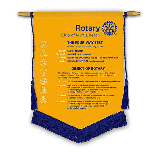 Rotary Four-Way Test/Obj. of Rotary Banner - 7