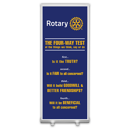 Four-Way Test Retractable Banner