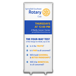 Rotary Organizing Principles Retractable Banner