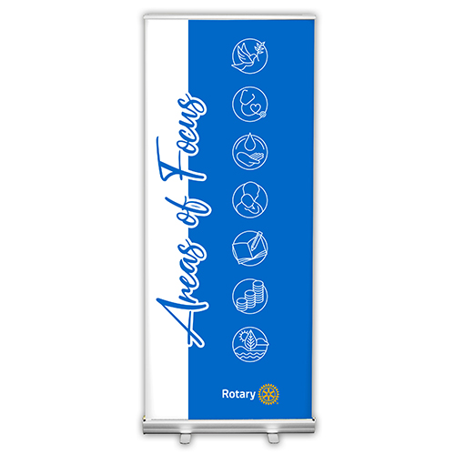 Rotary Areas of Focus Retractable Banner - Style 3