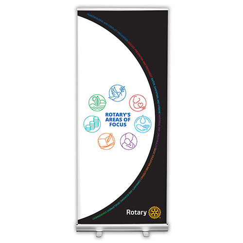 Rotary Areas of Focus Retractable Banner - Style 5