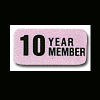 Rotary Years of Membership Badge Labels