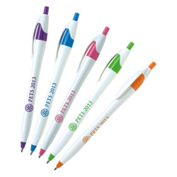 Rotary Customized Plastic Splash Retractable Ballpoint Pen
