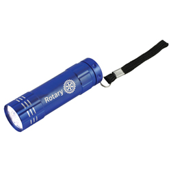 Rotary 9 LED Aluminum Flashlight