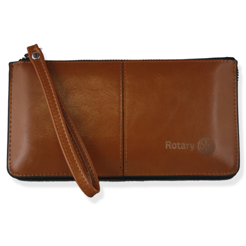 Rotary Camel 3Section Clutch Purse Rotary Club Supplies Russell