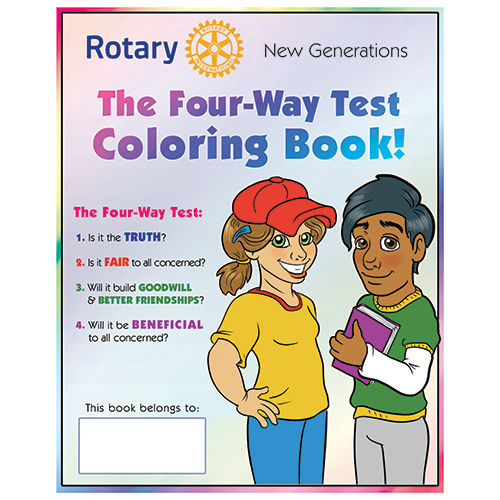 Rotary The Four-Way Test Coloring Book Program