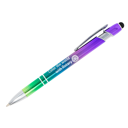 Rotary Multi-Colored Stylus Ballpoint Pen