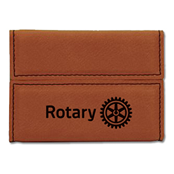 Rotary Rawhide Leatherette Hard Business Card Case