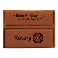 Rotary Custom Rawhide Leatherette Hard Business Card Case