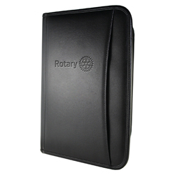Rotary Zippered Executive Style Debossed Portfolio