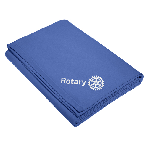 Rotary Royal Blue Rotary Fleece Sweatshirt Blanket