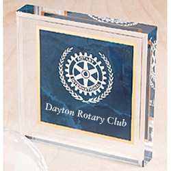 Rotary Customized Acrylic Paperweight