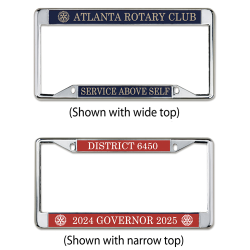 Custom Chrome Plated License Plate Frame