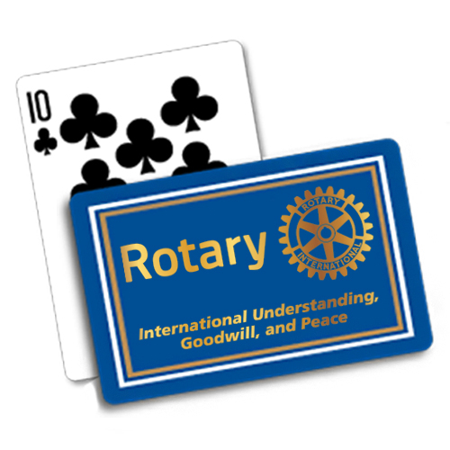 Rotary playing cards Rotary Club Supplies Russell Hampton Company
