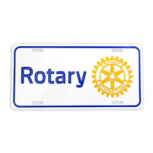 Rotary License Plate
