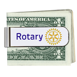 Rotary Masterbrand Signature Logo Money Clip - Silver
