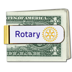Rotary Masterbrand Signature Logo Money Clip - Gold