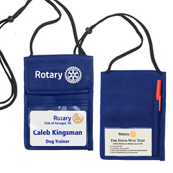 Rotary Badge Holder with Rotary Masterbrand