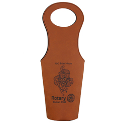 Rotary Customized Rawhide Leatherette Wine Bag