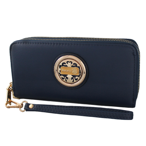 Rotary Navy Wristlet Purse w/ Masterbrand Emblem