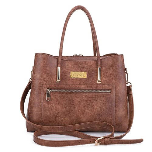 Black or Brown Tote with Gold Masterbrand Accent