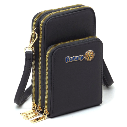 Rotary Black Crossbody Purse