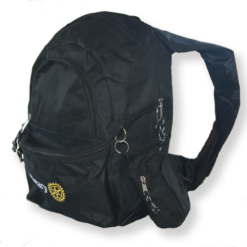 Rotary Black Body Sling Backpack