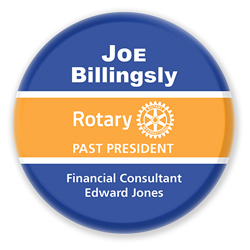 Rotary Traditional Officer or Past Officer Badge -  Style 3