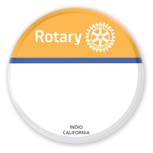 Rotary Reusable Traditional Club Badge - Style 2