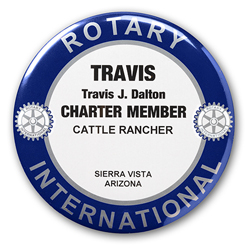 Rotary Round Charter Member Badge