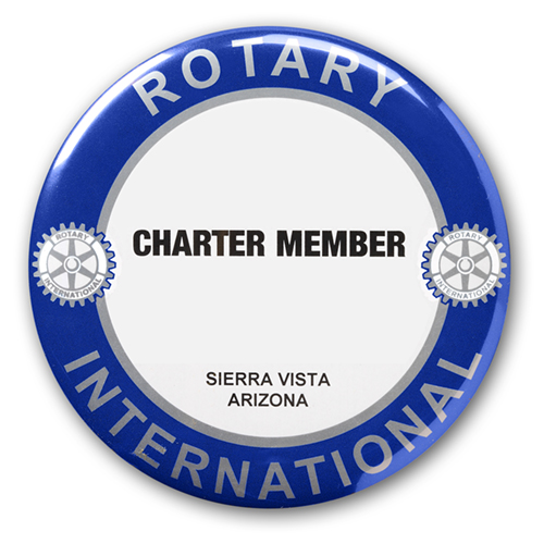 Reusable Charter Member Traditional Style Badge
