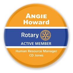 Rotary Traditional  Active Member Badge - Style 3
