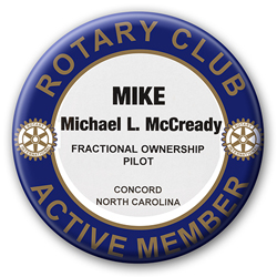 Rotary Round Member Badge