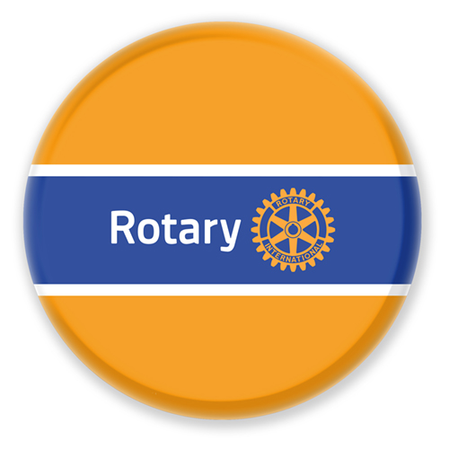 Rotary Reusable Traditional Member Badge - Style 3