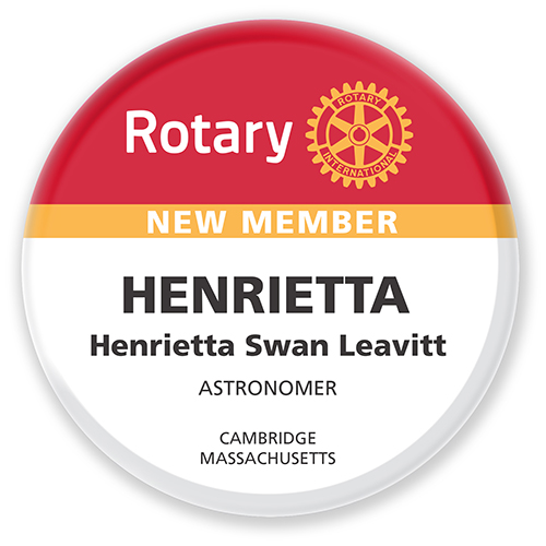 Rotary Traditional  New Member Badge - Style 2