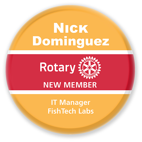 Rotary Traditional  New Member Badge - Style 3