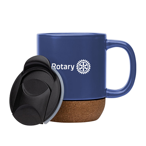 Rotary Guest Speaker Ceramic Mug with Lid