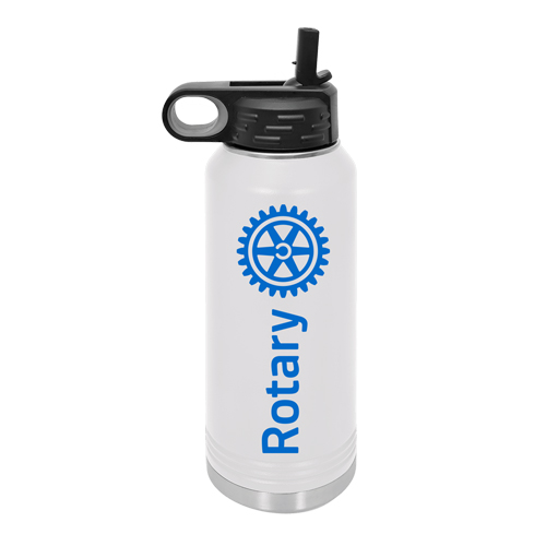 Rotary 32 oz  White Bottle with Rotary Masterbrand