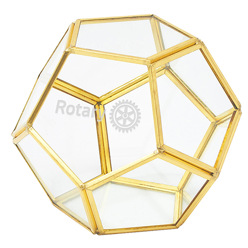 Rotary Geometric Terrarium Display - 4.5