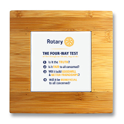Rotary Ceramic Four-Way Test on Bamboo Trivet